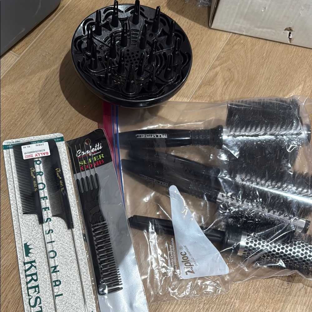 Black Hair Styling Tool Set